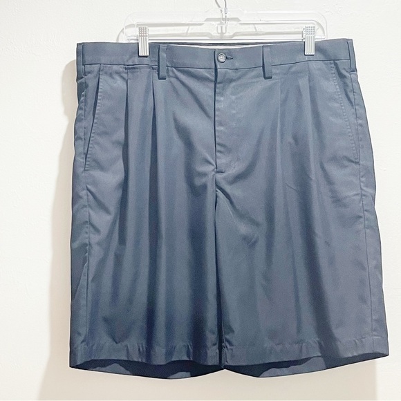 CALLAWAY Men’s Black Double Pleated Golf Shorts Active Waistband 10” Inseam 38 - Picture 1 of 6